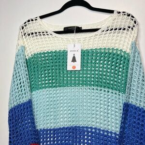 Zesica Colorful Knit Sweater